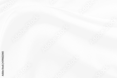 White and grey Smooth elegant background with cloth soft waves. Cloth texture can use as background design. © khanunza