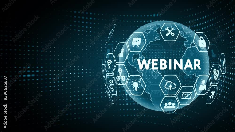 Business, Technology, Internet and network concept. Webinar e-learning. Training concept.