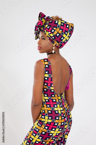 Thoughtful woman in African Dress © Allen Penton