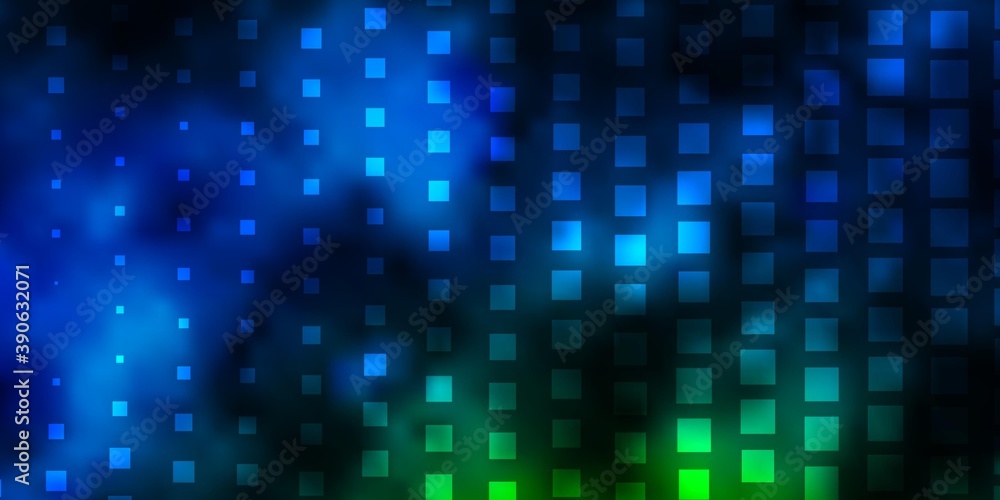 Dark Blue, Green vector texture in rectangular style. Dark Blue, Green vector texture in rectangular style.