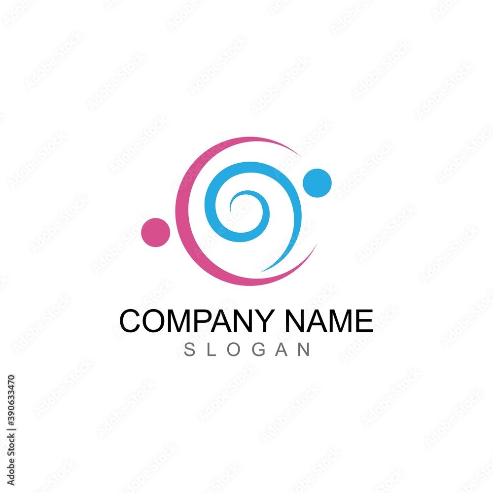 Adoption and community care Logo template Adoption and community care Logo template