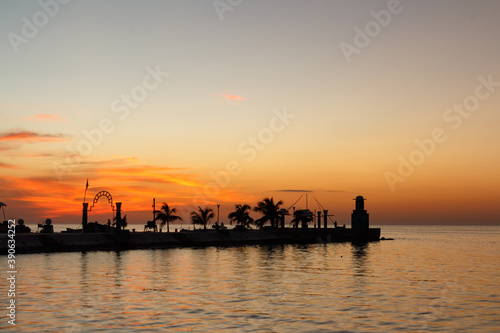 Ocaso. Malecón. Campeche. 2