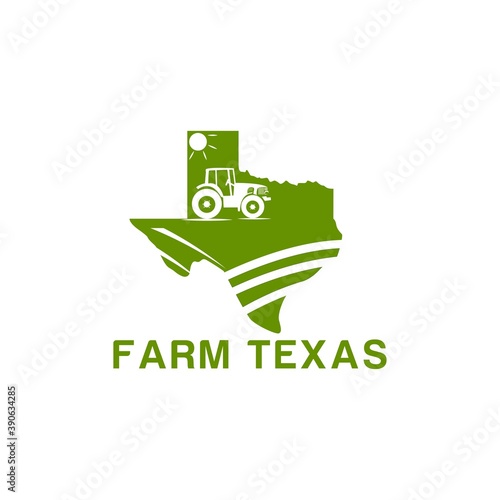 farm texas logo design vector