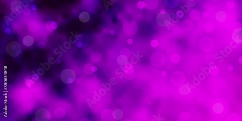 Light Pink vector texture with disks.