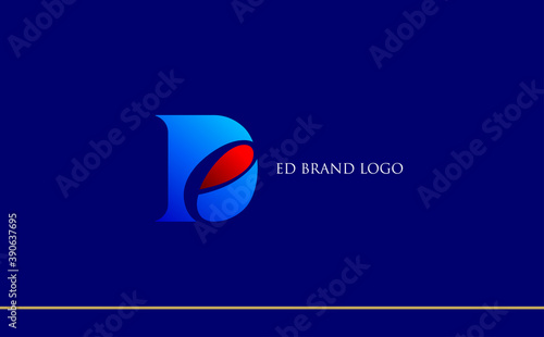 ED and DE letter logo design for multiple use , Icon , apps icon , logo