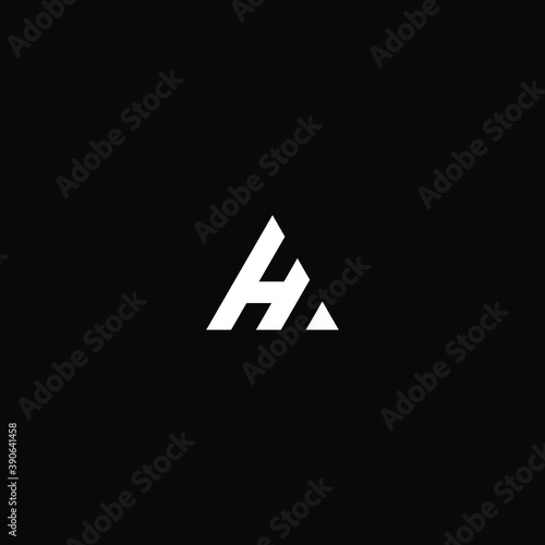 ha letter vector logo abstract photo