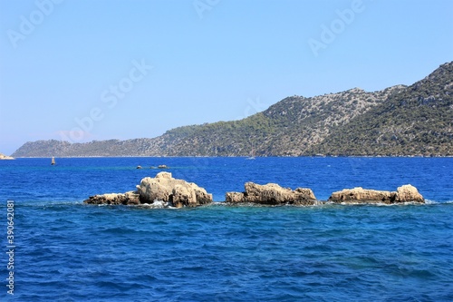 Wallpaper Mural The Mediterranean sea and the rocky coasts of Turkey Torontodigital.ca