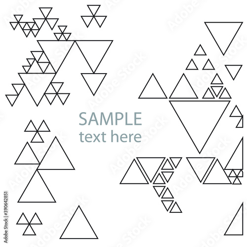 Lines Vector Triangle Background . Modern Geometrical Design Template .