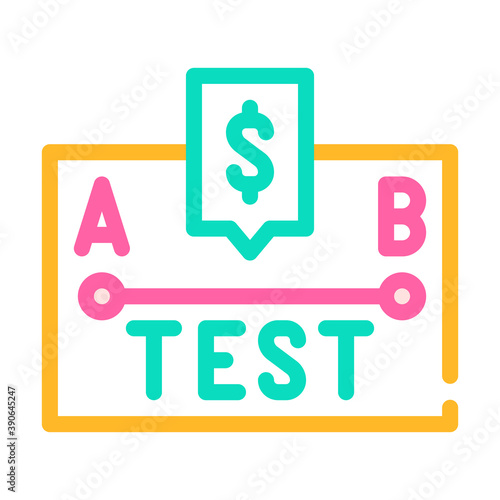 a-b test color icon vector illustration sign © sevector