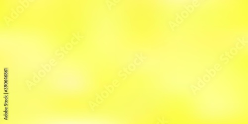 Light yellow vector abstract blur pattern.