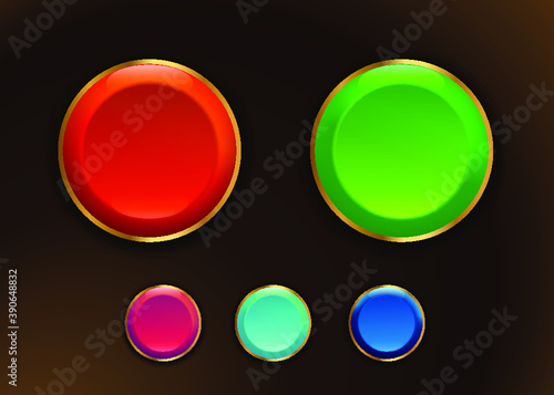 colorful buttons for the game site