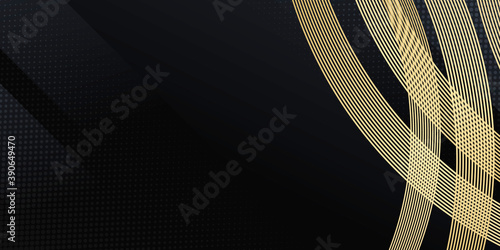Black gold background 