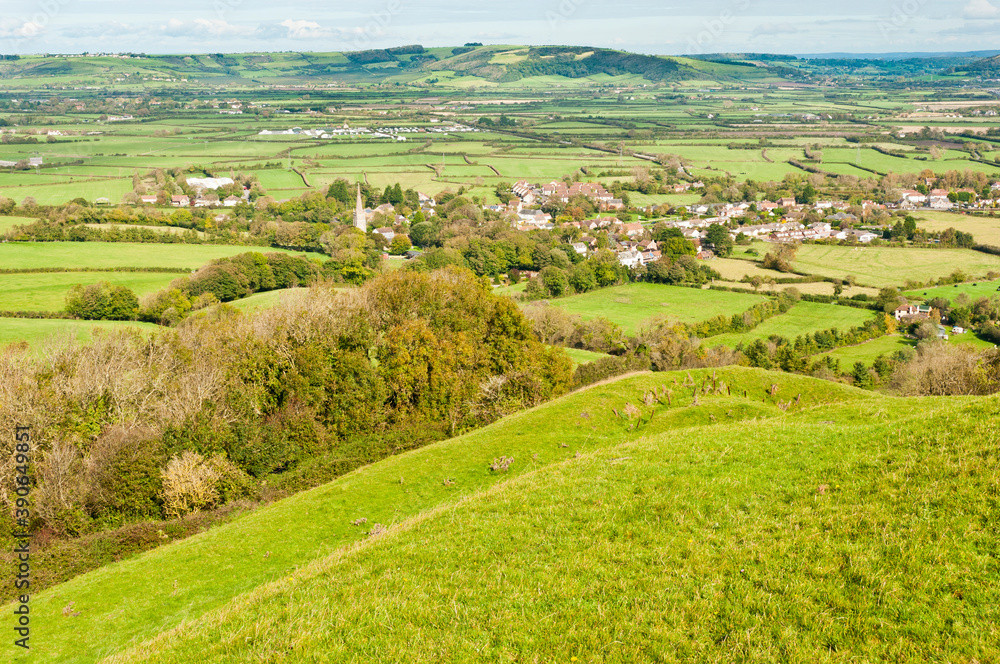 View from Brent knoll, Somerset