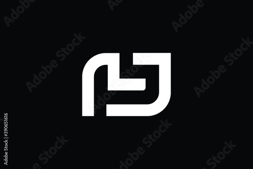 MJ logo letter design on luxury background. JM logo monogram initials letter concept. MJ icon logo design. JM elegant and Professional letter icon design on black background. M J MJ JM