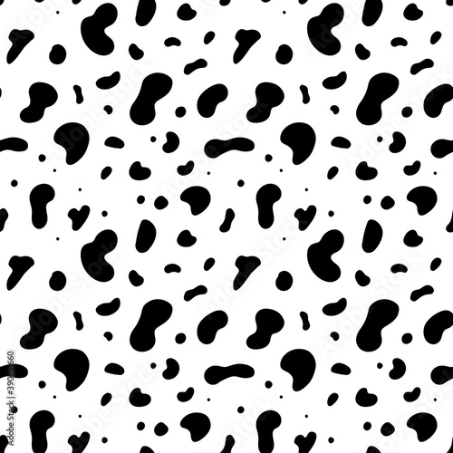 Seamless cow hide pattern. Vector repeat texture