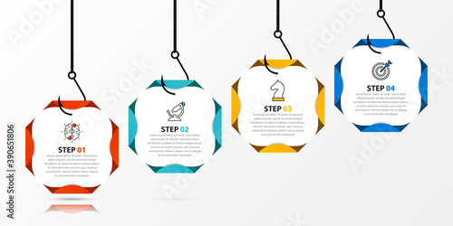 Infographic design template. Creative concept with 4 steps