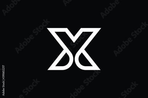 XY logo letter design on luxury background. YX logo monogram initials letter concept. XY icon logo design. YX elegant and Professional letter icon design on black background. X Y YX XY