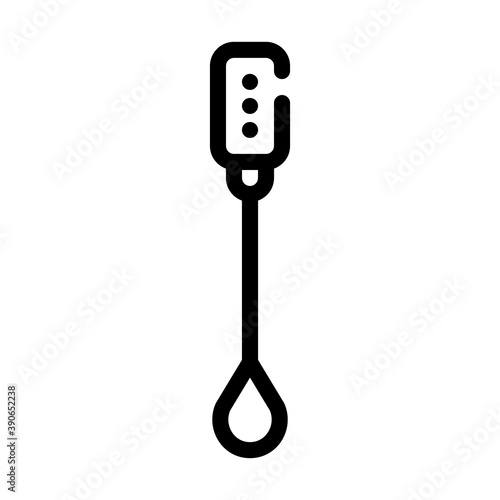 pap smear tool line icon vector illustration