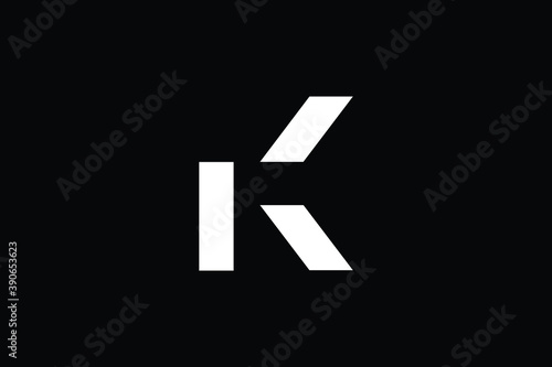 Free Download K logo letter design on luxury background. K logo monogram initials letter concept. K icon logo design. Elegant and Professional letter icon design on black background. K - GFXLoad