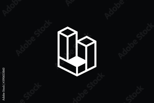 3D U logo letter design on luxury background. 3D UU logo monogram initials letter concept. U icon logo design. UU elegant and Professional letter icon design on black background. U UU