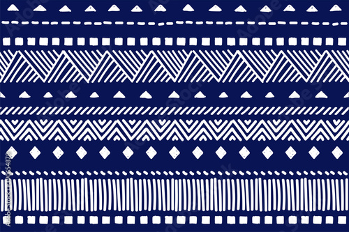 Tribal pattern. Ethnic geometric seamless background, boho motif, maya, aztec line vector illustration. mexican print texture