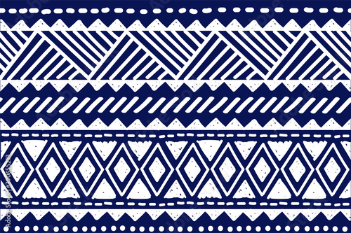 Tribal pattern. Ethnic geometric seamless background, boho motif, maya, aztec line vector illustration. mexican print texture