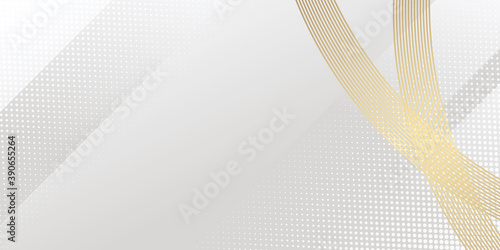 Grey silver abstract luxury background with bronze outlines 