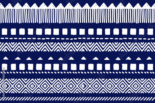 Tribal pattern. Ethnic geometric seamless background, boho motif, maya, aztec line vector illustration. mexican print texture