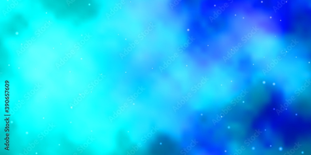 Light Pink, Blue vector background with small and big stars.