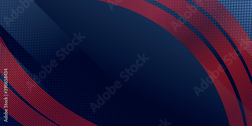 abstract 3d dark blue background with a combination of luminous red overlap style graphic design element