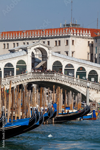 Venice, Italy. Grand Canal and Rialto Bridge one of the most iconic in Venice © Gianni Oliva