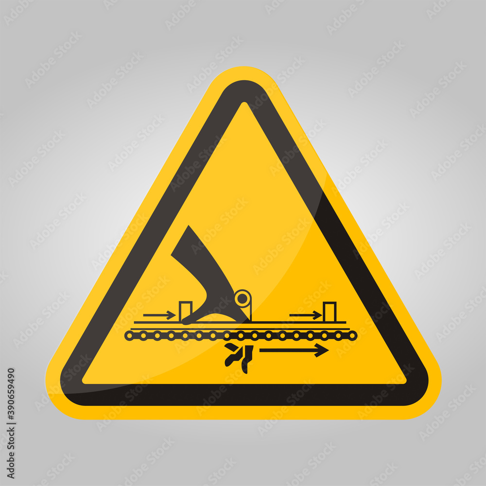 Warning Moving Part Cause Injury Symbol Sign Isolate on White Background,Vector Illustration Warning Moving Part Cause Injury Symbol Sign Isolate on White Background,Vector Illustration