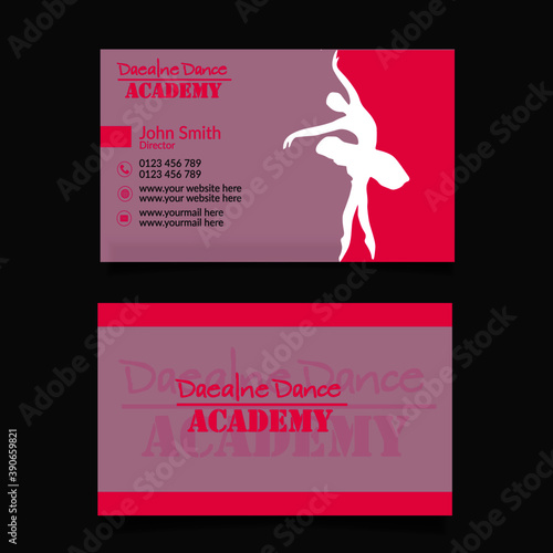 Dance Academy Business card Design