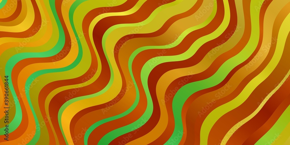 Light Green, Yellow vector template with wry lines. Light Green, Yellow vector template with wry lines.