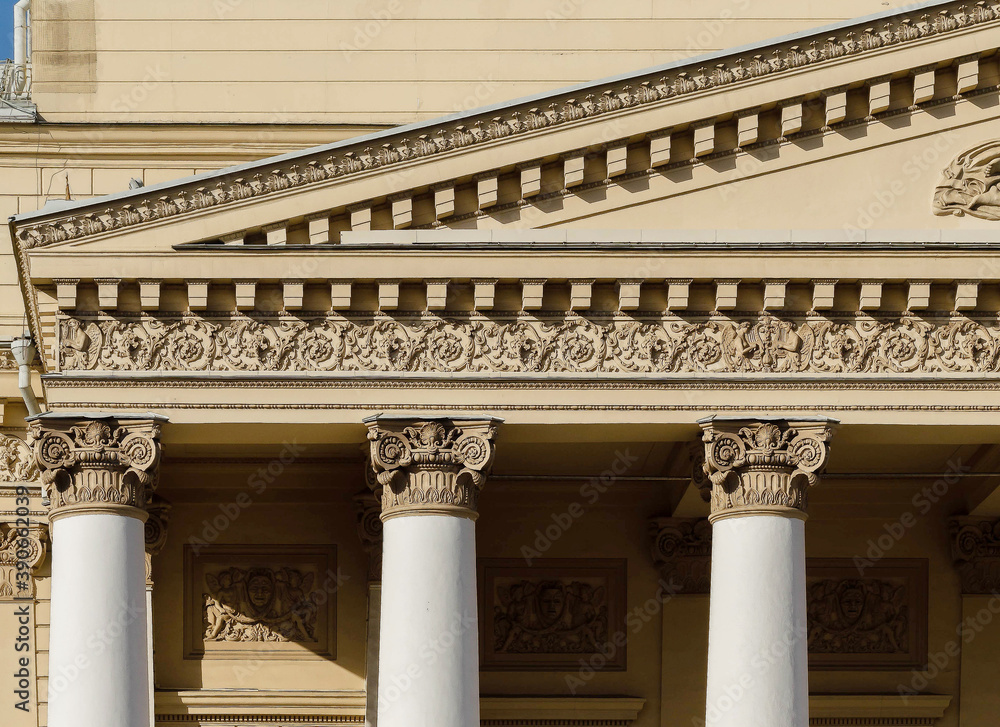 Colonnade of the Bolshoi Theatre in Moscow 4