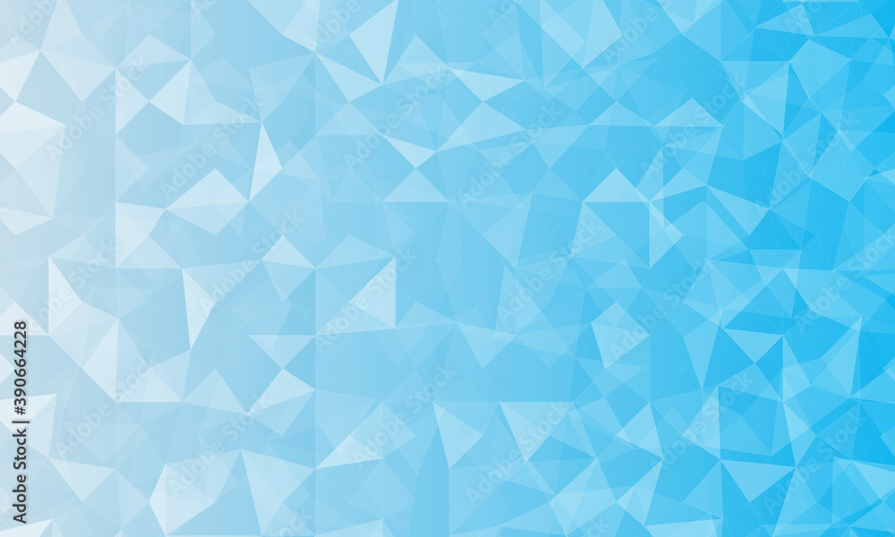 Blue vector low poly texture. Abstract illustration with an elegant triangles.