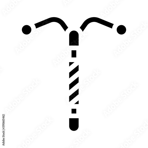 intrauterine device glyph icon vector illustration sign