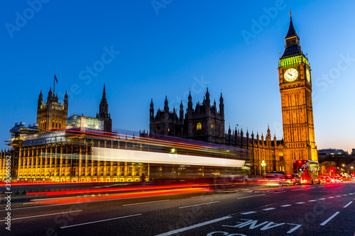 Big Ben in London at night