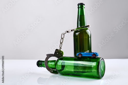 Obraz na plátně Arrest of drink drive concept