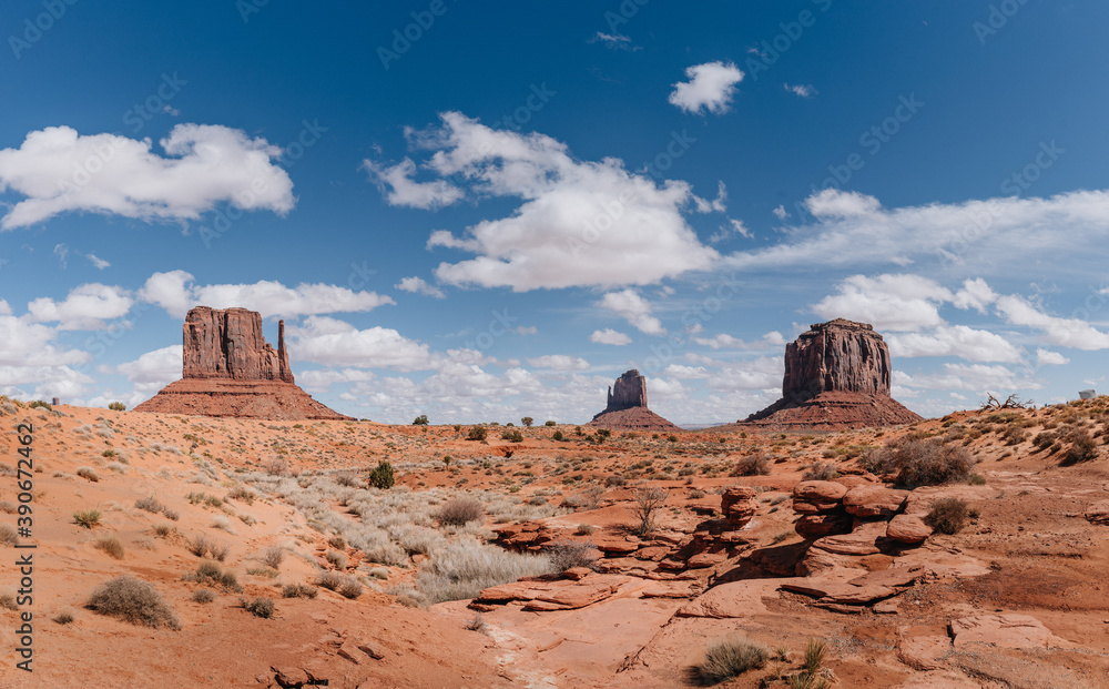 Lower point of view of Monument Valley Lower point of view of Monument Valley