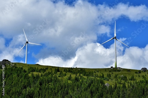 Windkrafträder in der Weststeiermark (Österreich)
