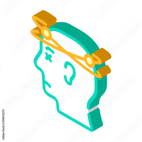 hangover morning isometric icon vector illustration sign