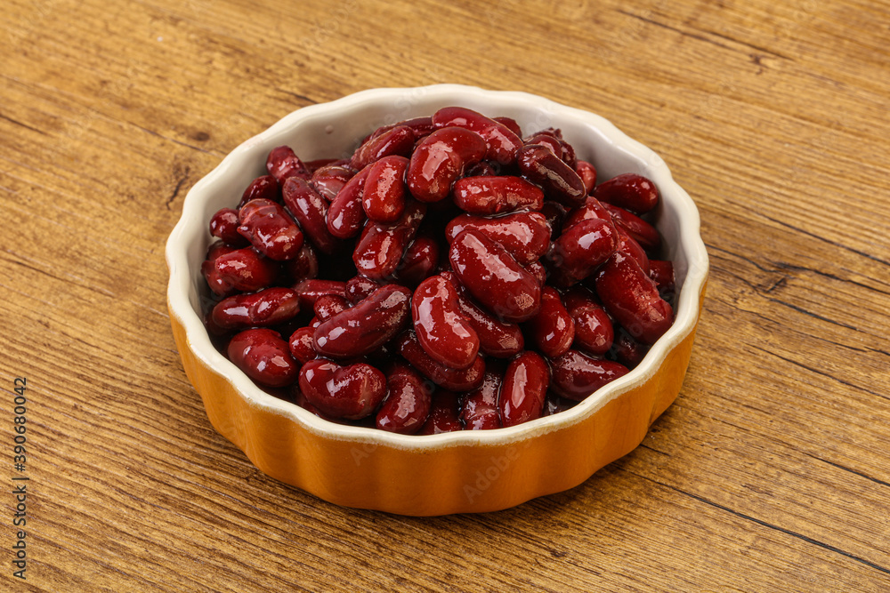 Canned red Kidney in the bowl Canned red Kidney in the bowl