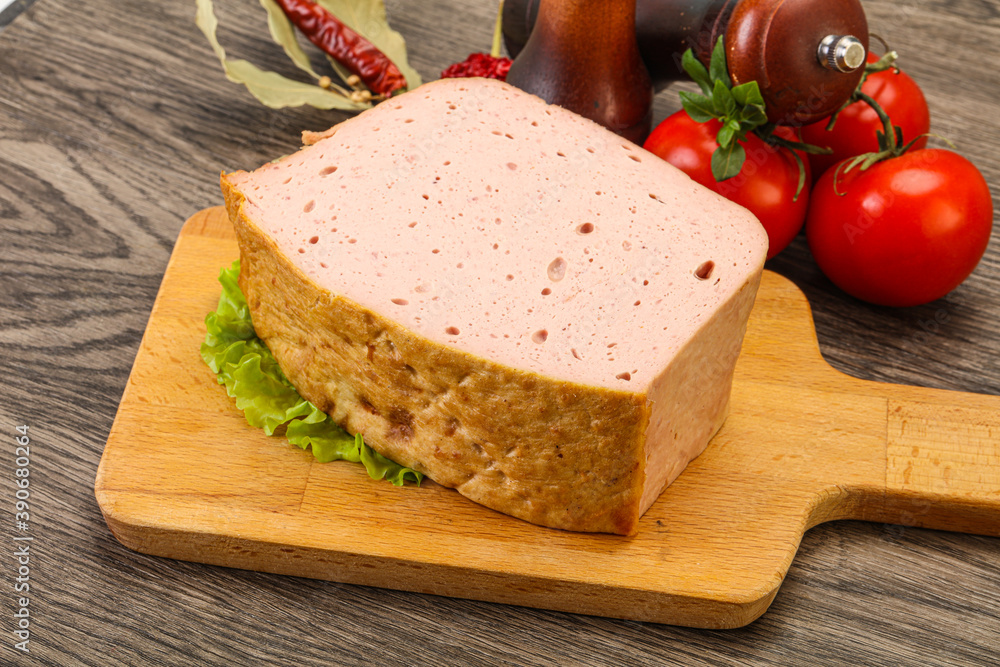 Homemade baked traditional meat loaf Homemade baked traditional meat loaf