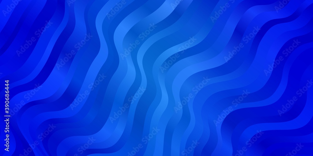 Light BLUE vector pattern with curved lines. Light BLUE vector pattern with curved lines.