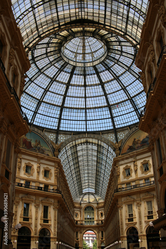 Glass dome in the Victor Emmanuel II Gallery in Milan © Adam
