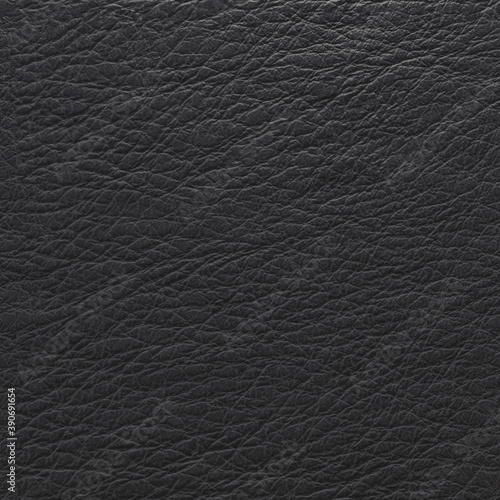 Lamb Leather black background. Leather texture, genuine black leather pattern, 3D-rendering