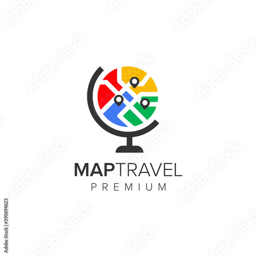 Map Travel Logo