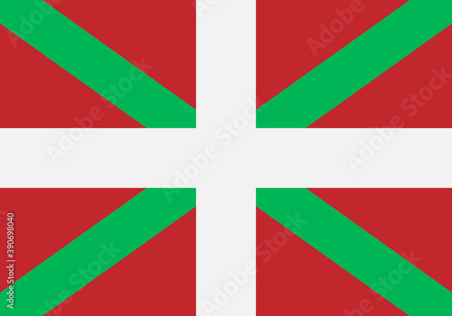 Bandera del País Vasco, España.