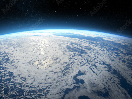 Fototapeta Naklejka Na Ścianę i Meble -  Earth observation from the outer space. Elements of this image furnished by NASA. 